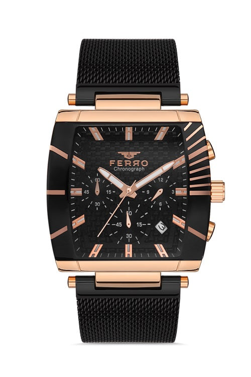 FERRO FM31265C-R Silikon Kordon Erkek Kol Saati