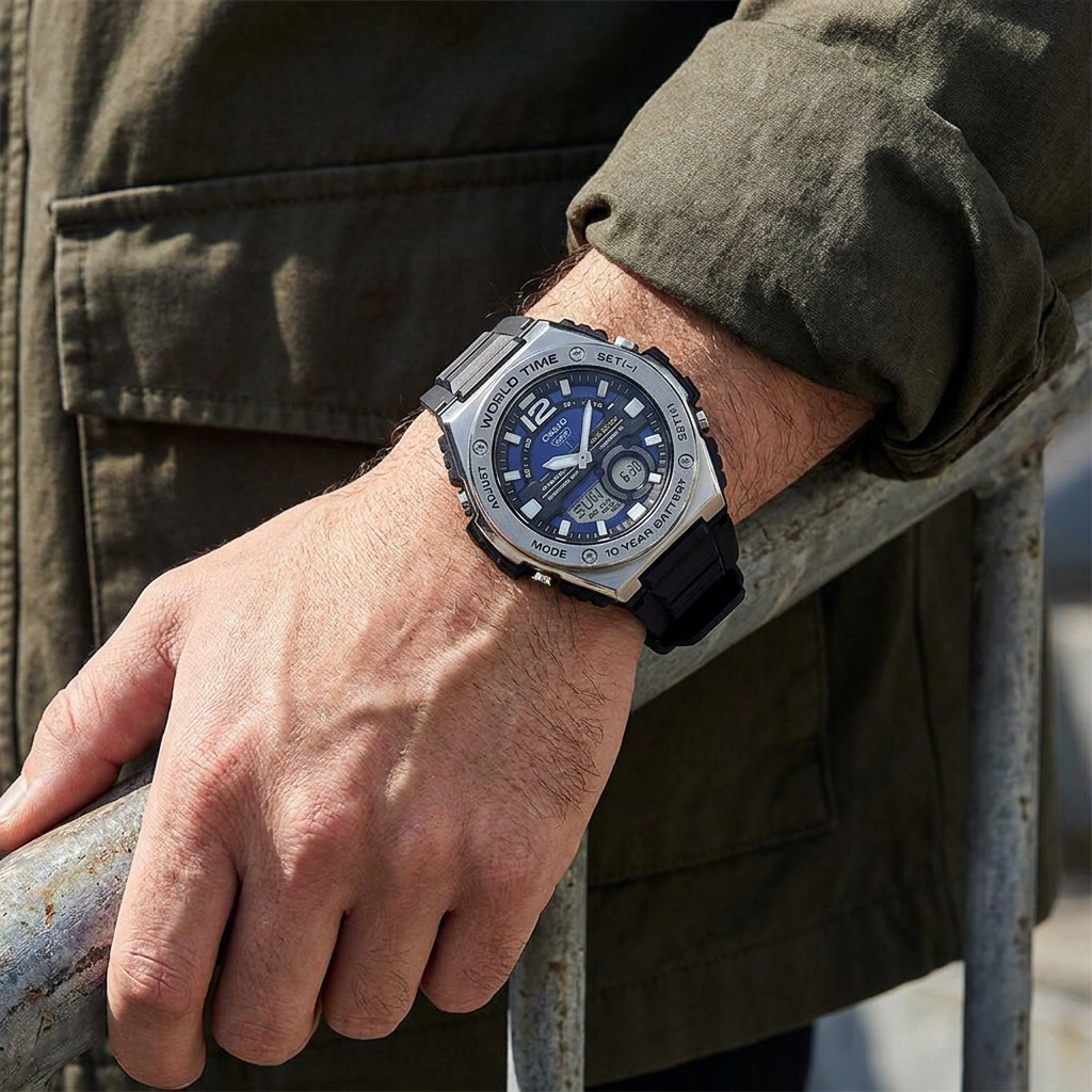 Casio Silikon Kordon Erkek Kol Saati ASW123-197CS