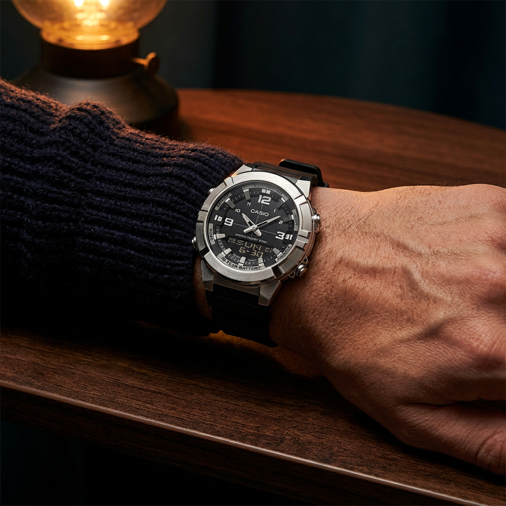 Casio Silikon Kordon Erkek Kol Saati ASW123-198CS