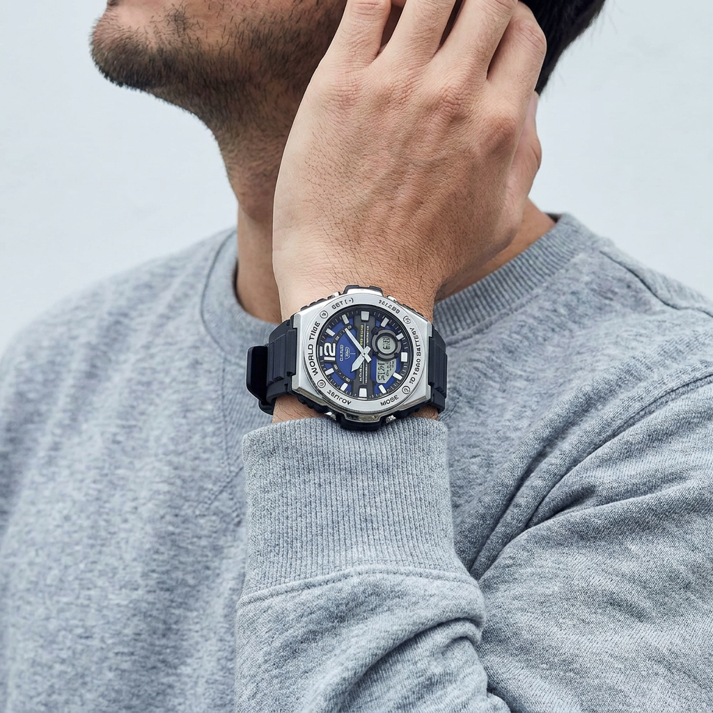 Casio Silikon Kordon Erkek Kol Saati ASW123-197CS
