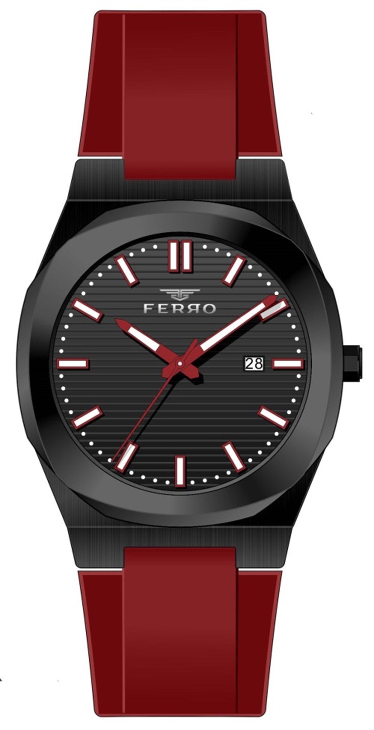 FERRO F11340D-ZK Silikon Kordon Erkek Kol Saati