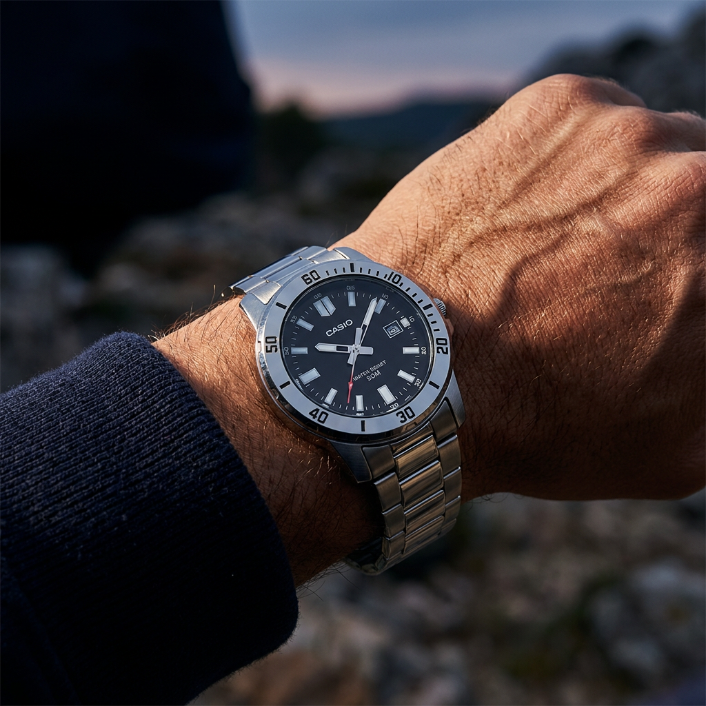 Casio Çelik Kordon Erkek Kol Saati ASW123-177CS